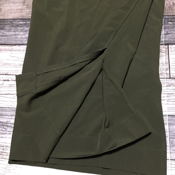 Old Navy Stretch Tech Wide Leg Pants Women’s XXL Green (Inseam 30) Split Her - Picture 8 of 10